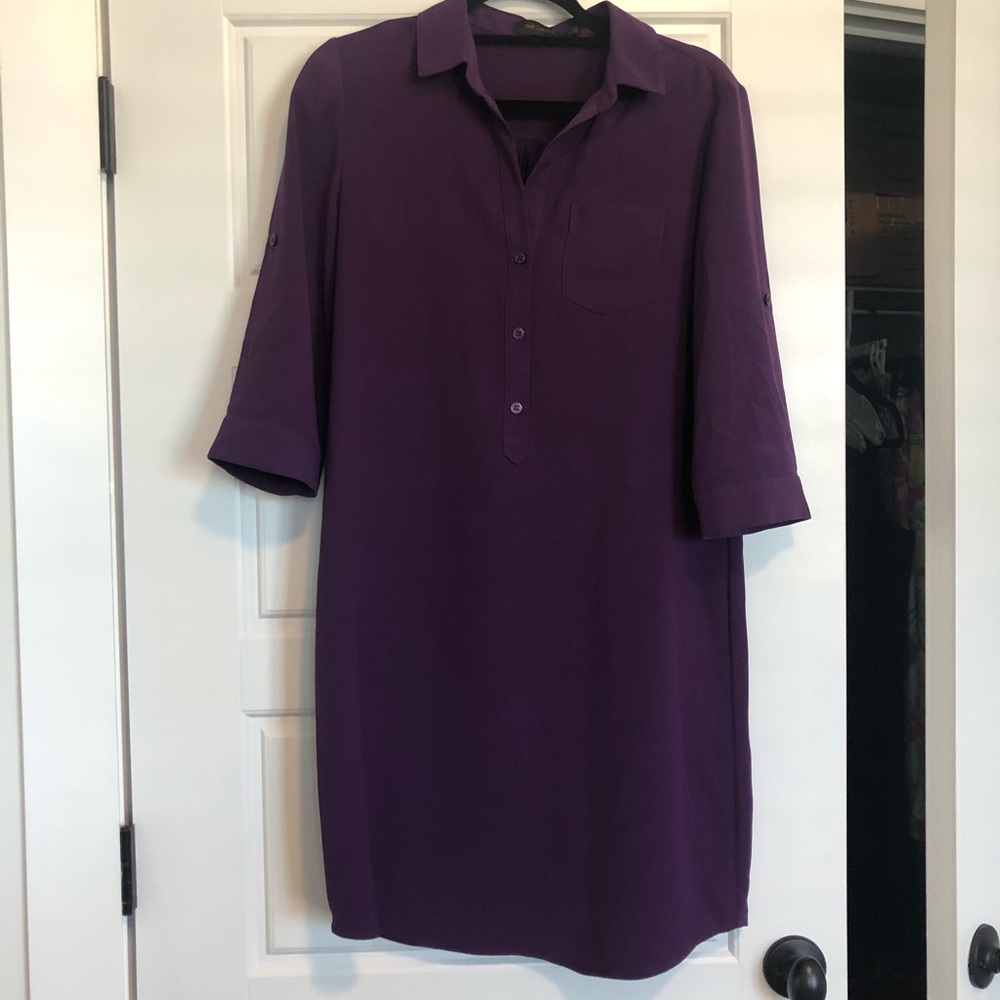 The Limited Purple Shirt Dress